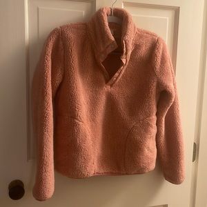 Crew Cuts Girls Sherpa Long Sleeve Fleece Pullover